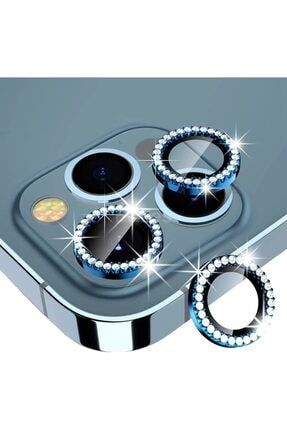 Iphone 13 Pro Uyumlu Parlak Taşlı Kamera Lens Koruyucu 13protaşlılens