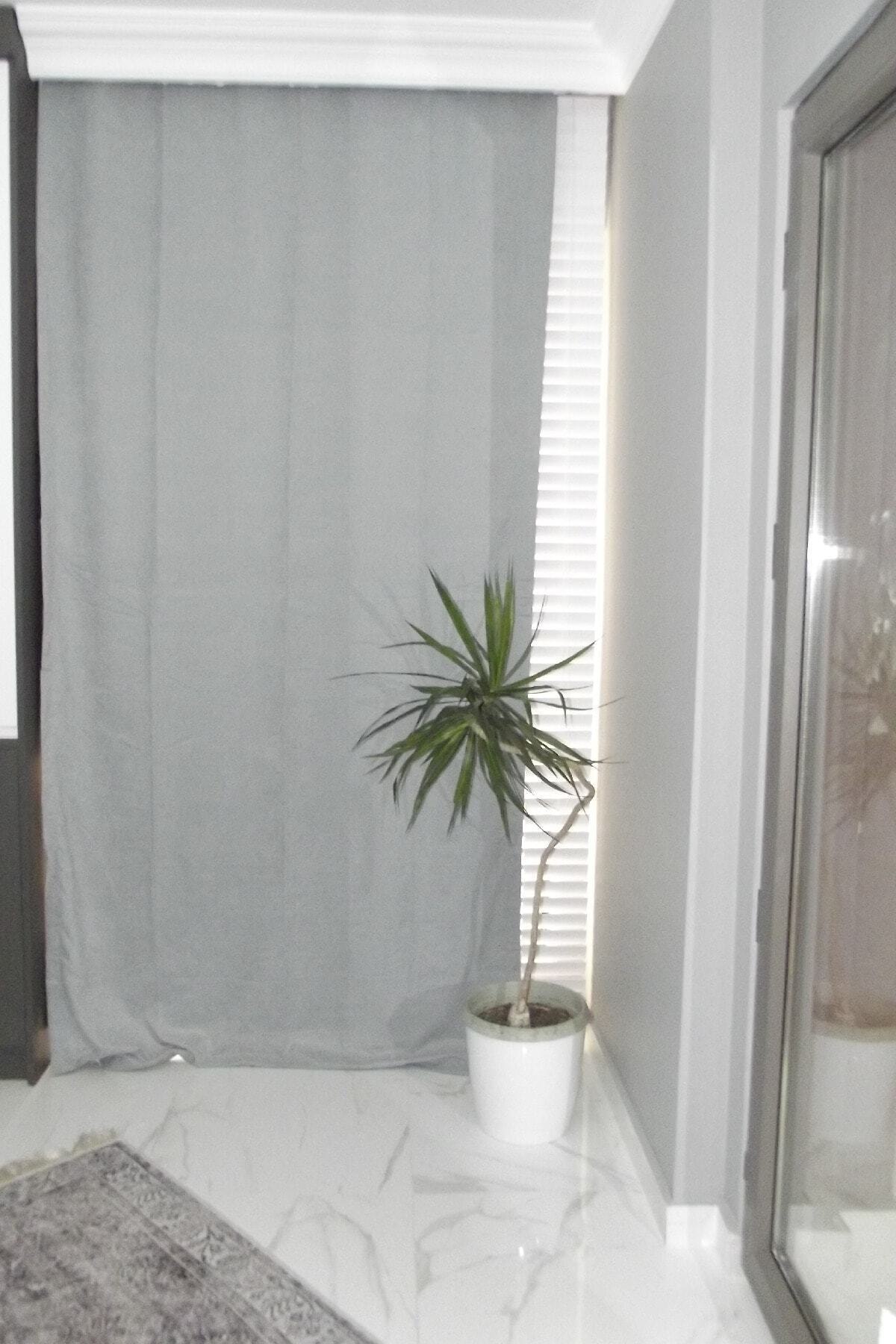 TülEvi Petek Kadife Dokulu Fon Perde Düz Dikişli Ekstrafor Büzgü 140x260 fotoğrafı 3 (önizleme)