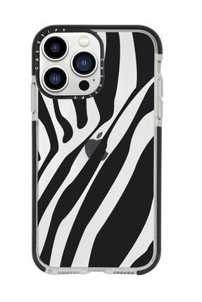 Iphone 13 Pro Max Zebra Casetify Darbe Emci Silikonlu Telefon Kılıfı zebracstfy13pmax
