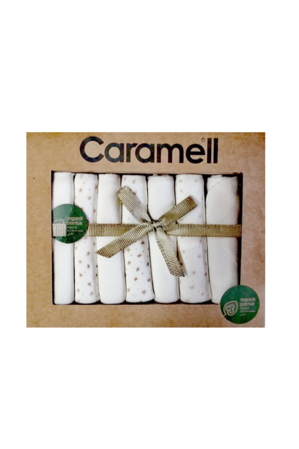 Caramell Șervețele Pentru Bebeluși Din Bumbac Organic 7 Buc Unisex - One Size
