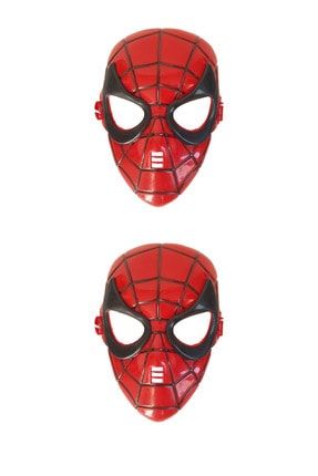 Süper Maske Seti 2 Adet Spider-man Örümcek Adam Parti Malzemesi Kostüm gre-1q