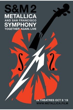 S&m 2 Metallica And San Francisco Symphony (2019) 70 Cm X 100 Cm Afiş – Poster Evenıngar TRNDYLPOSTER09074