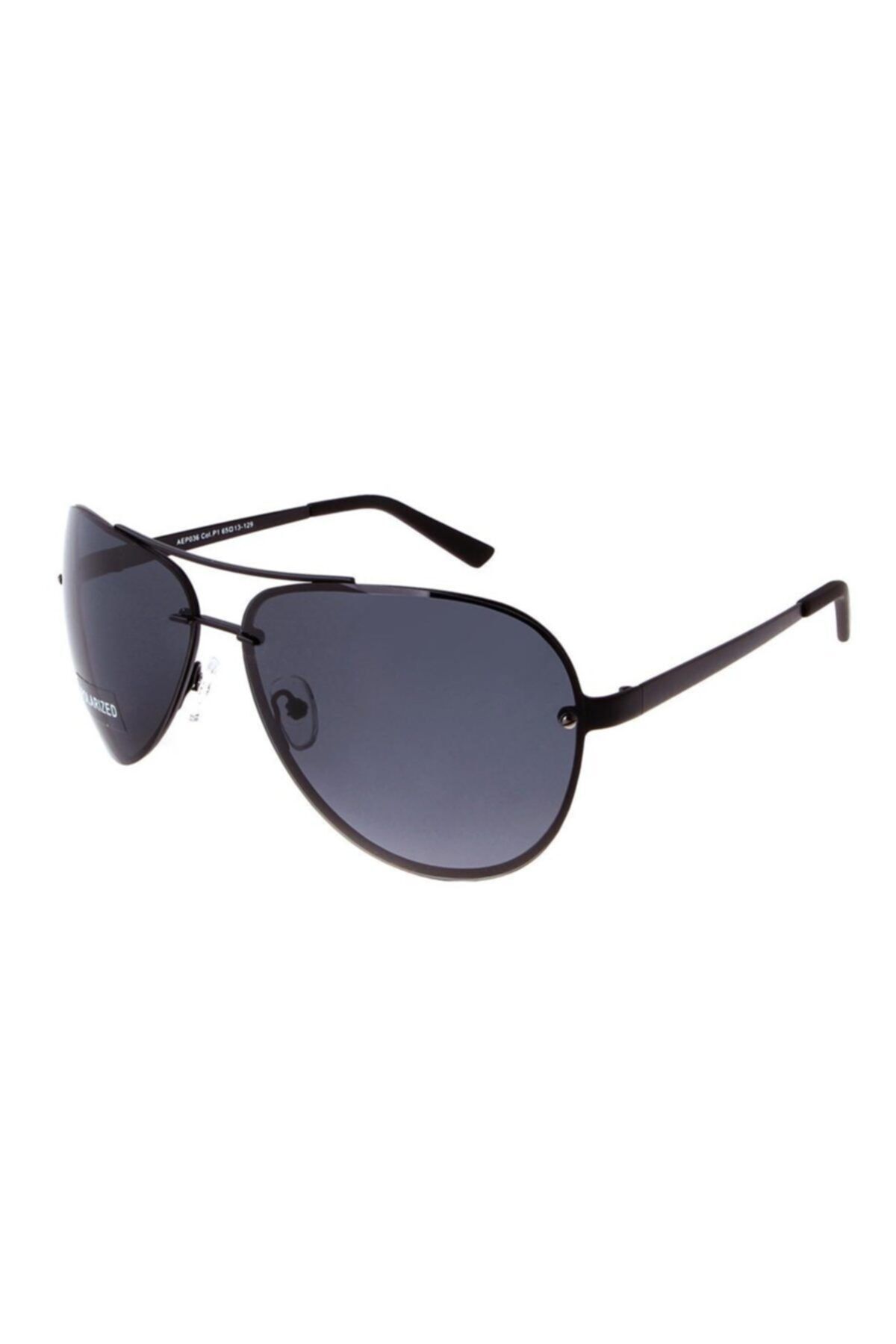 Angel Eyes-Men's Sunglasses Drop Design Black Frame Black Polarized Glass 1