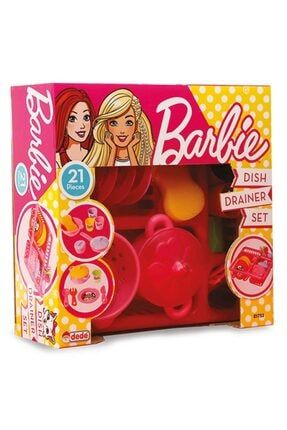 Çocuk Barbie Oyuncak Bulaşıklık 21 Parça -tencere, Tabak, Kaşık, Çatal Mutfak Gereçleri Evcilik Set P12582S6803