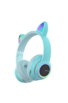 Kablosuz Bluetooth 5.0 Kedi Kulaklık Katlanabilir Kulak Üstü Kulaklık Aux Ve Sd Kart Giriş l450