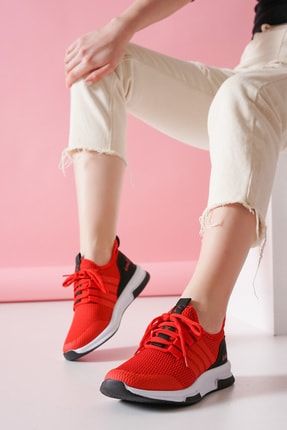 Kırmızı - Unisex Sneaker Spor Ayakkabı MR2112