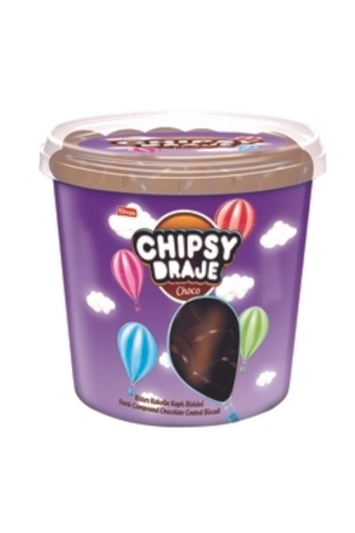 cici Bonbon Chıpsy Bitter Kakao Kaplı Bisküvi Draje 400 Gr. (1 Adet)