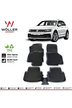 Volkswagen Tiguan Paspas 2016 2022 Arası 3d Havuzlu Paspas wöller3dpaspas139