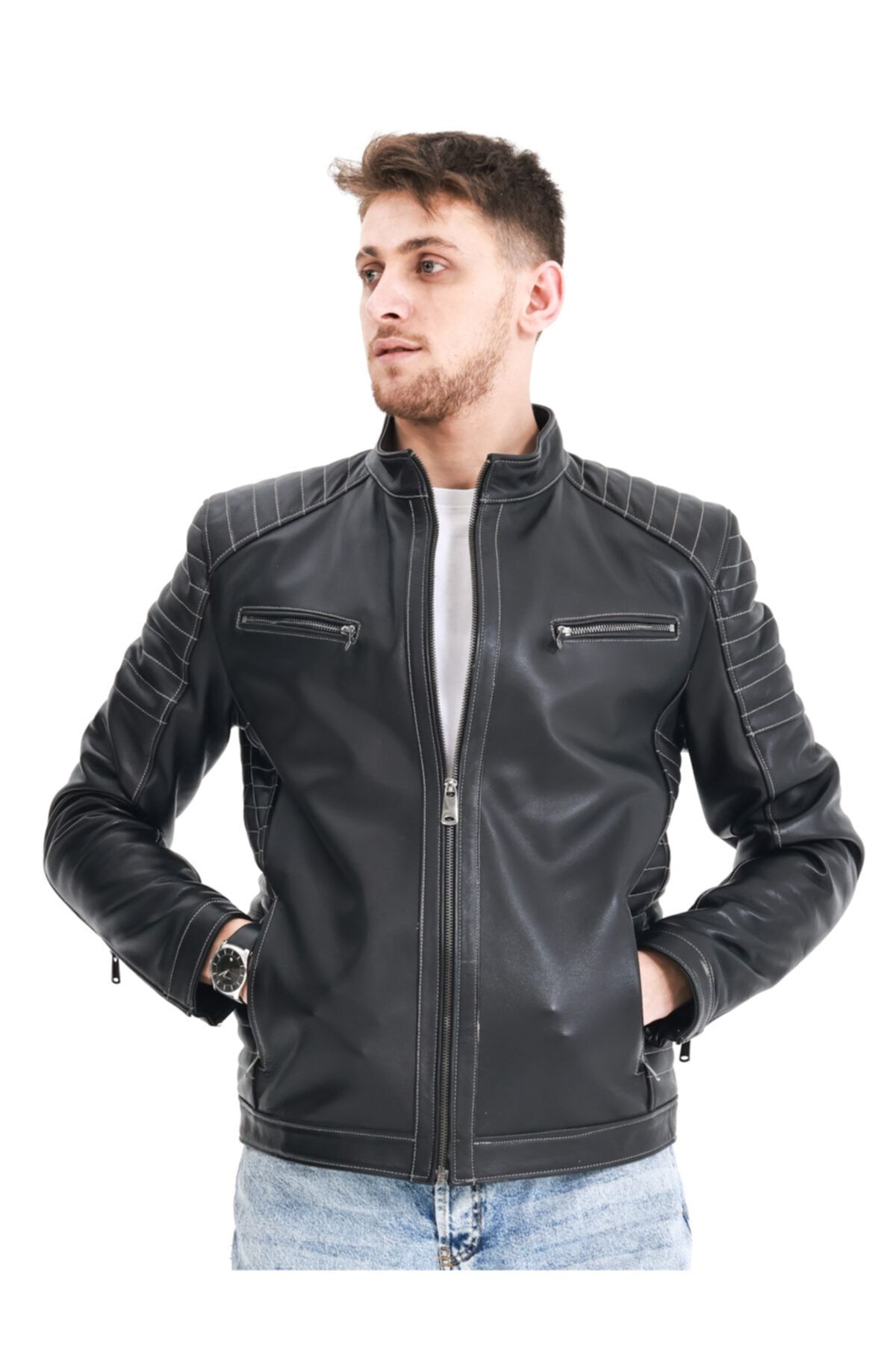 کاپشن چرم دری مسا DMRS00015