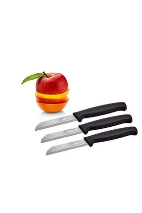 Arispa Solingen 3 Adet Siyah Saplı Sebze Ve Meyve Kesme Bıçağı RSPS-068