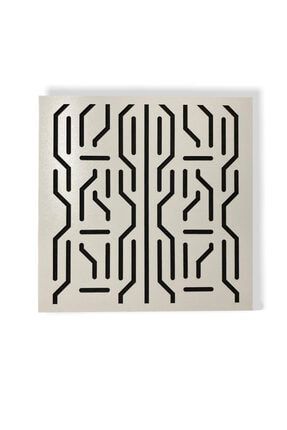 Eko Akustik Labyrinth Ahşap Difüzör Panel 50cm*50cm Beyaz LBY101B