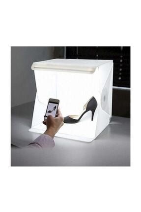 Mini Stüdyo Led Işıklı Ürün Fotoğraf Çekim Çadırı Pratik Katlanabilir - 25x25 GNX-000149