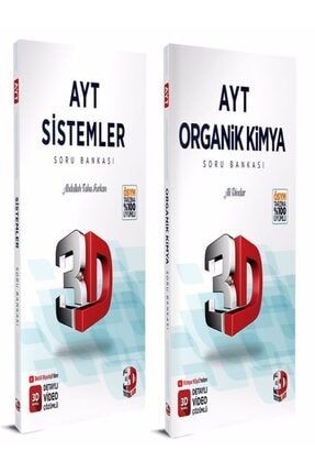 Tyt Ayt Organik Kimya & Sistemler Soru Bankası 3d Yayınları 2022 97860519466891