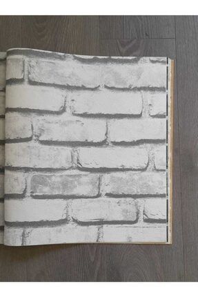 Beyaz Tuğla Desenli Gölge Efektli 3d Duvar Kağıdı(5m2) TYC00365228083