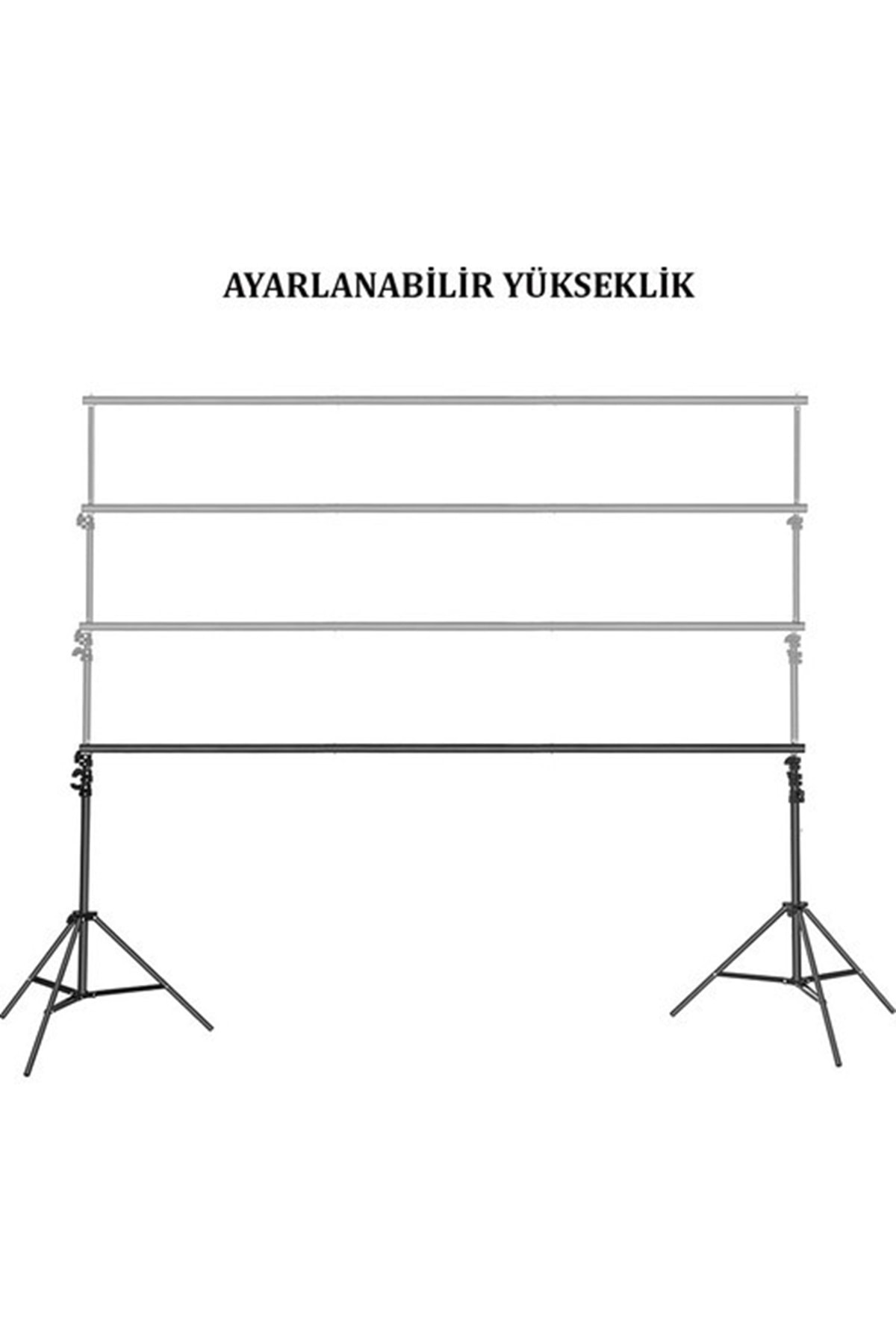 Taşınabilir 2x3 Metre Fon Standı