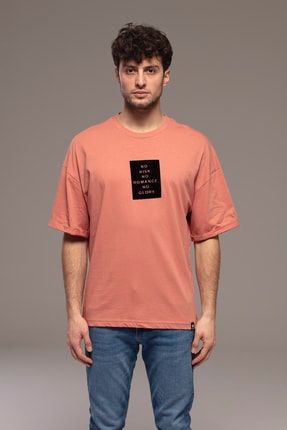 Kiremit Baskılı Oversize T-shirt Ct22y-731 CT22Y-731-017