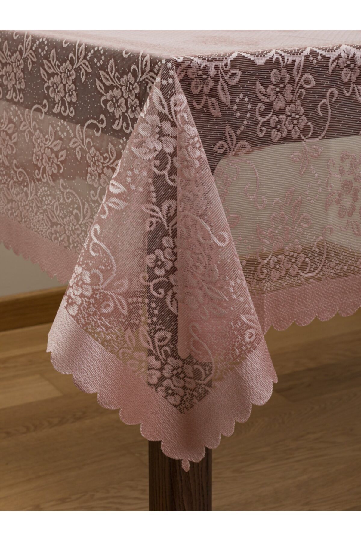 Papion Home-Bougainvillea Patterned Knitted Tablecloth 3
