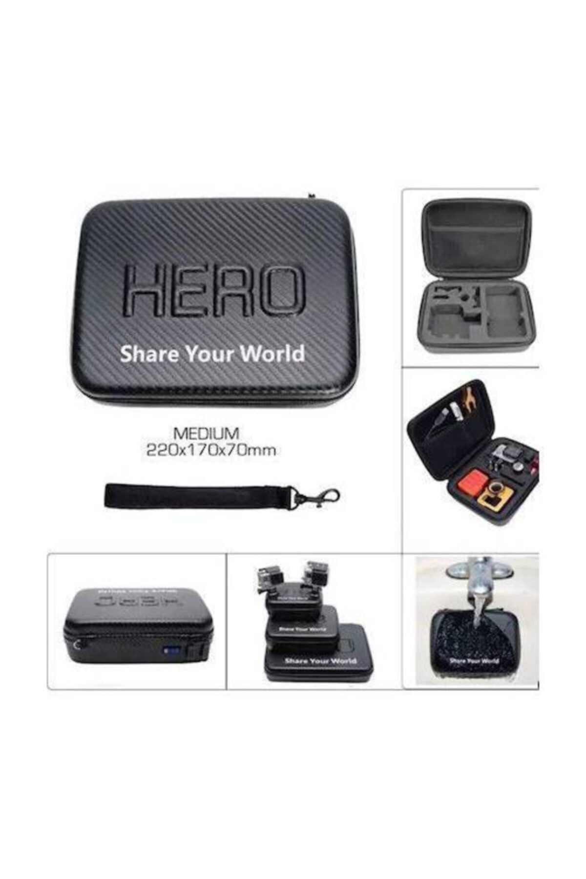 OEM Gopro Hero I in Su Ge irmez Ta ma antas Eva Case Orta Boy