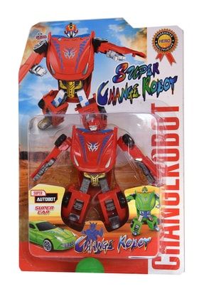 Transformers Dönüşen Robot Oyuncak Araba Kırmızı 11 Cm dop11764362igo
