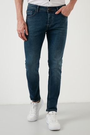 Pamuklu Normal Bel Slim Fit Dar Paça Jeans Erkek Kot Pantolon 1105f8napolı 1105F8NAPOLI