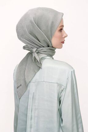 Kadın Parlak Eşarp Mint T10696