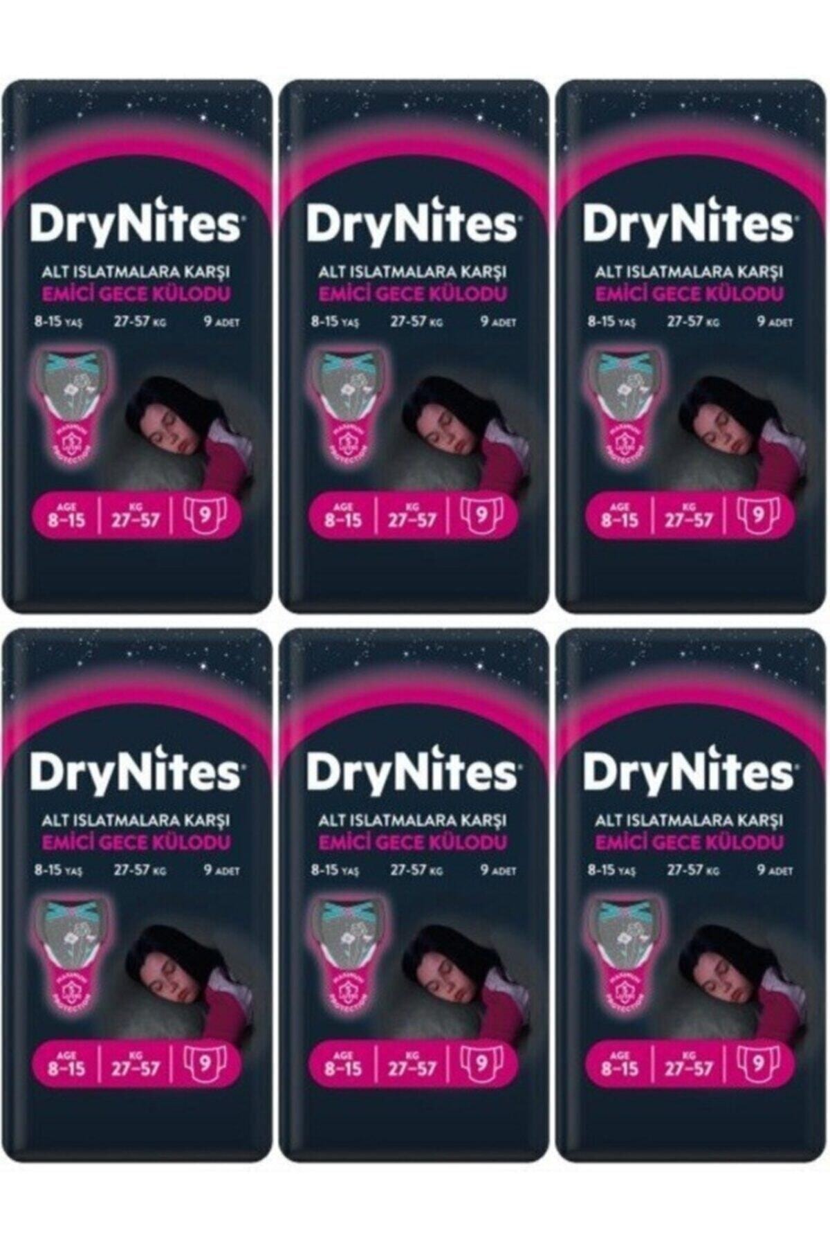 DryNites Kız Emici Gece Külodu 8-15 Yaş 54 Adet