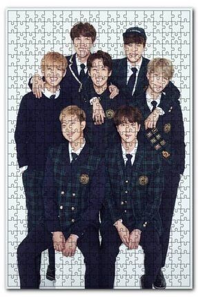 Bts Kore Pop Okul Üniformalı 500 Parça Puzzle Yapboz Mdf (ahşap) Puz6374D-500