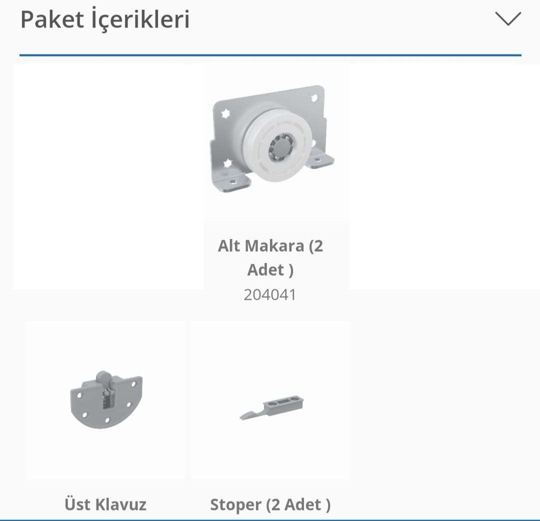 ARON Skm60 Makara Sürgülü Ray Dolap Sürgülü Dolap Kapak Teker Sistemi ...