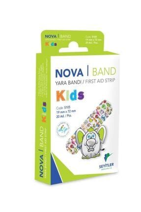 Nova Band Kids Desenli Çocuk Yara Bandı 20 Adet 1 Kutu S05580