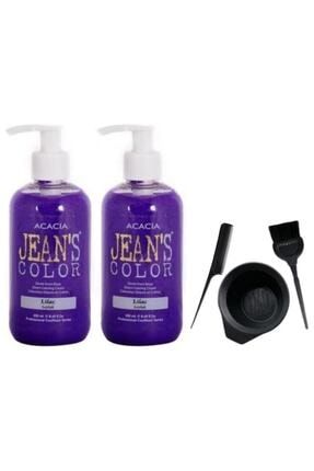 Jeans Color Saç Boyası Leylak 250ml 2 Ad + Saç Boya Kabı Seti 72395