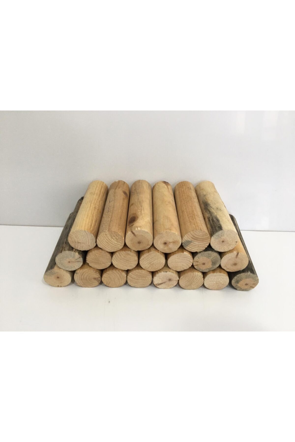 BAHÇE AHŞAP DEKORASYON Şömine Odunu 20 Cm & 10 Adet