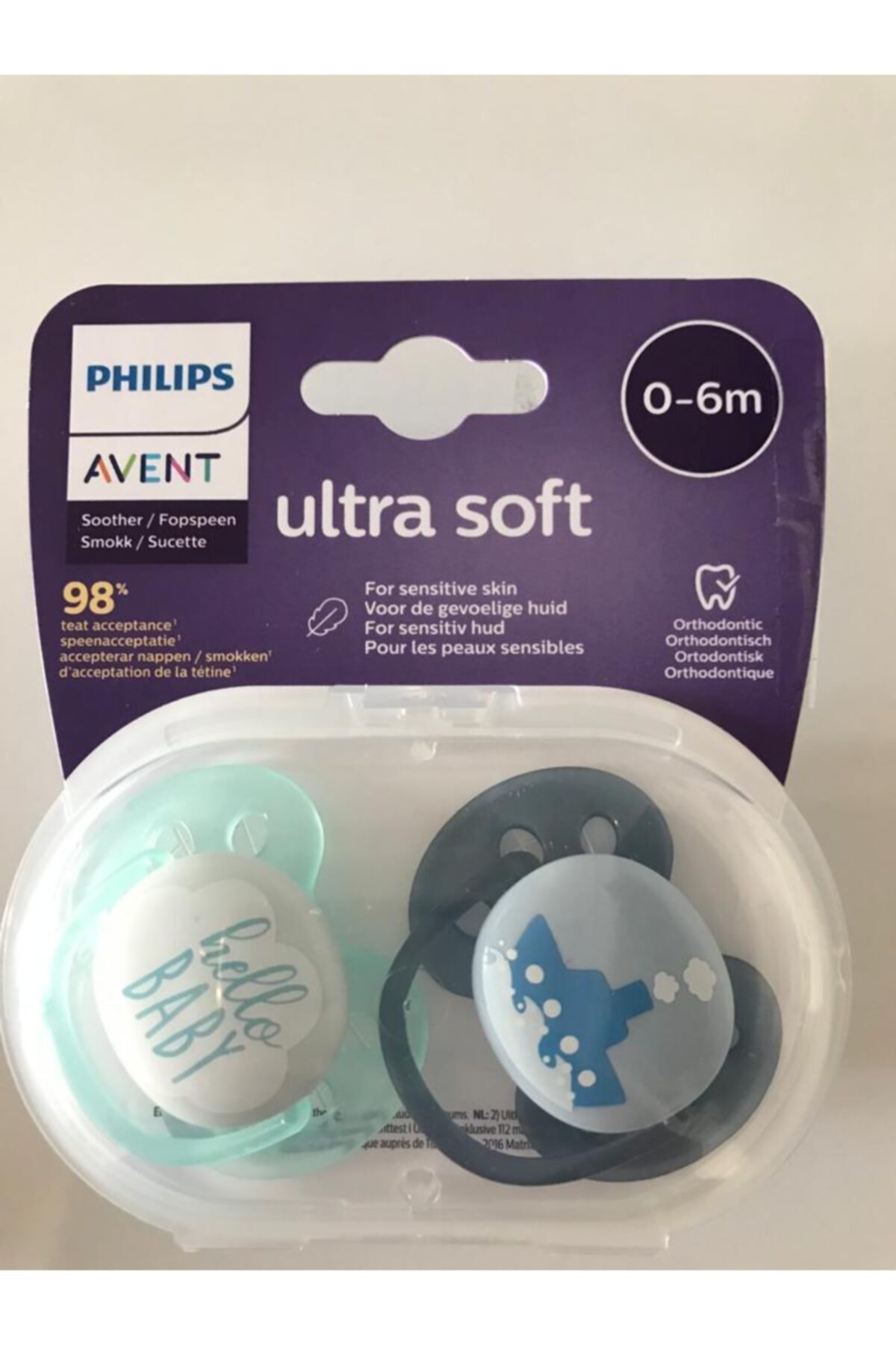 Philips Avent Ultra Soft Emzik 0-6 Ay Erkek Yeni