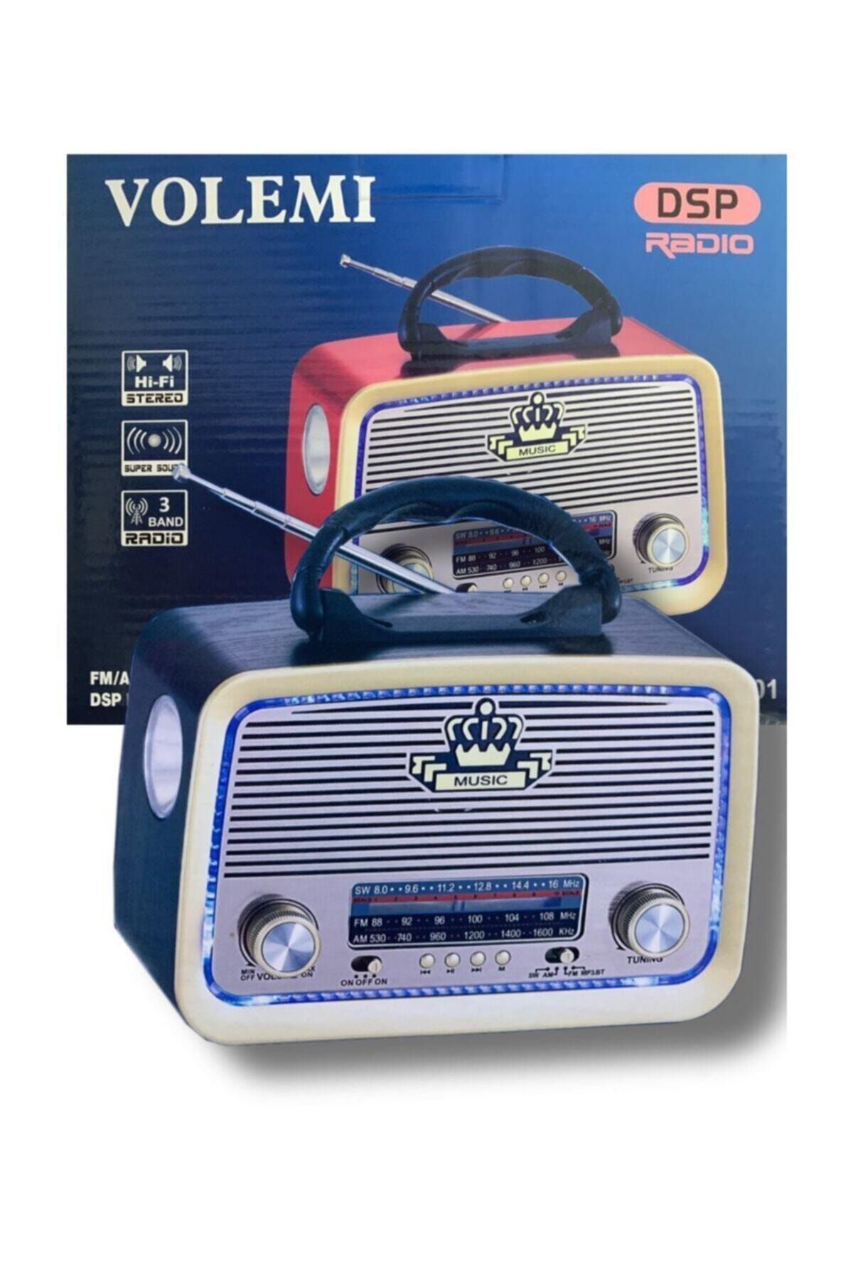VOLEMİ Vm-301 Nostalji Bluetooth Radyo ,usb, Sd , Mp3 Player
