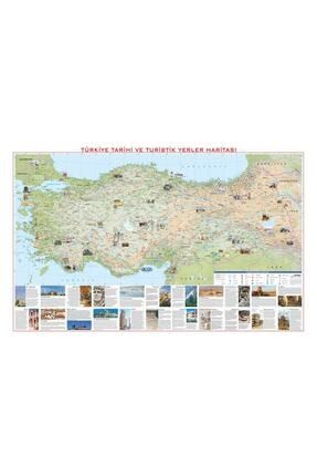 Türkiye Tarihi Ve Turistik Yerler Haritası 70x100 2001TT