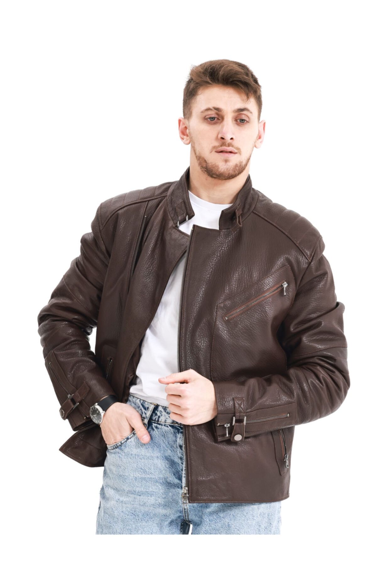 کاپشن چرم دری مسا DMRS00014