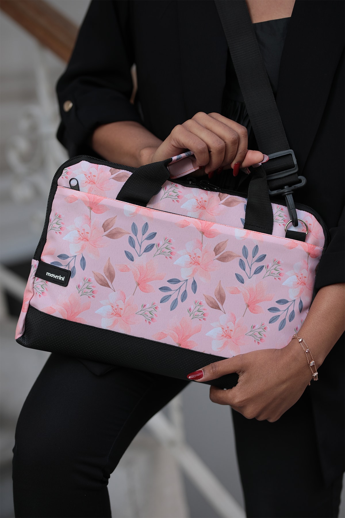 13'' - 13.3'' Shoulder Strap Pattern Macbook Air-pro Laptop Bag with Base Protection - Venus