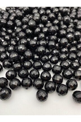 16mm Siyah Renk Akrilik Dünya Model Boncuk ,disko Topu Hobi Takı Boncuğu ( 100gr,~43adet) 16SIYAHDUNYA
