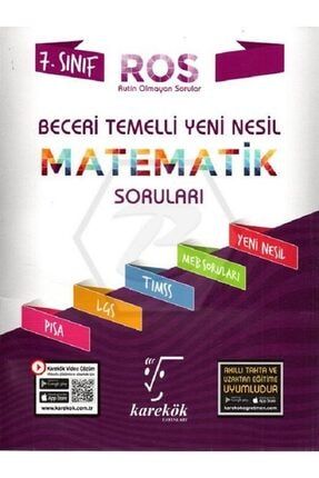 Karekök- 7.sınıf Ros Matematik Beceri Temelli Yeni Nesil Sorular KARK.0646