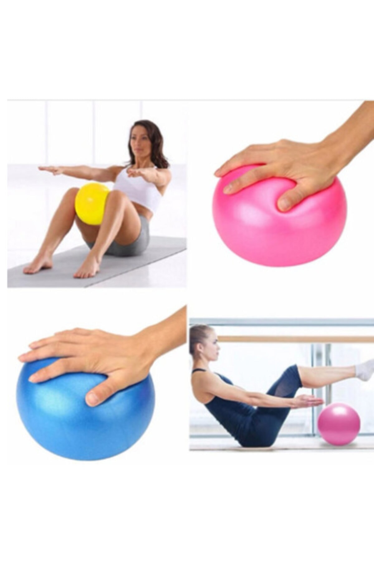 TeknoClass Mini Pilates Topu Jimnastik Yoga Plates Egzersiz Topu 20 cm GN10207