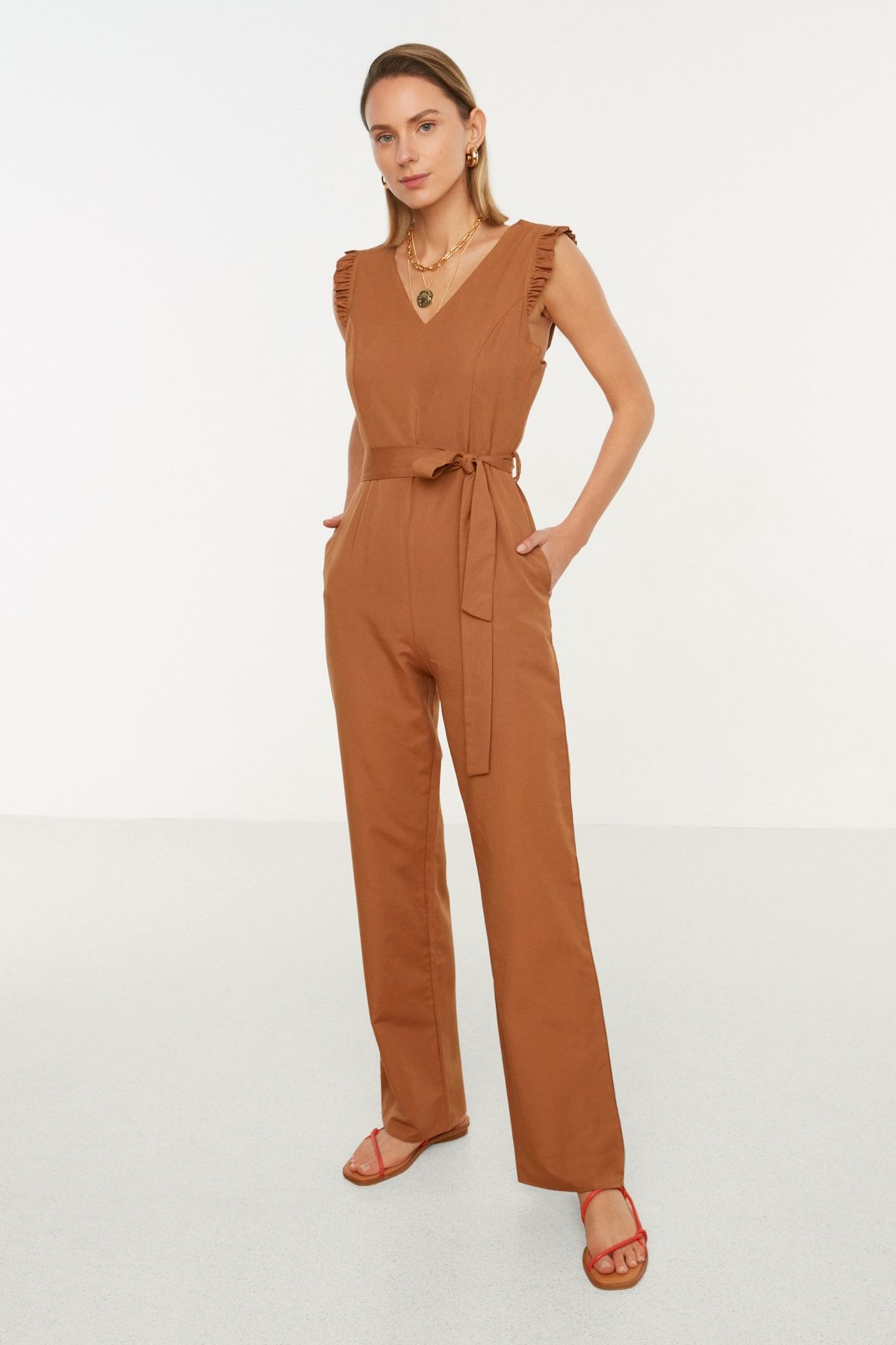 Rust top coloured jumpsuit