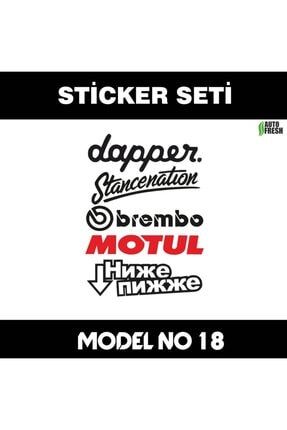 Yan Kapı Marka Set Sticker Seti Çoklu Model Araba Tablet Pc Kask Motosiklet Duvar Oto Cam Yazıları camno18