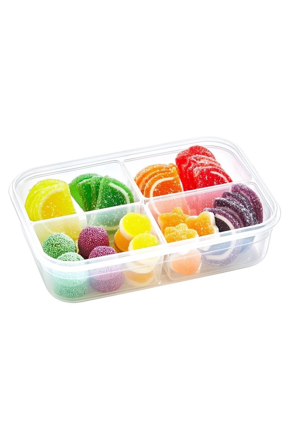 Buffer-® 8 Pieces 4-Compartment 1 Liter Food Storage Container with Leak-Proof Gasket and Lockable Lid -lc520 2