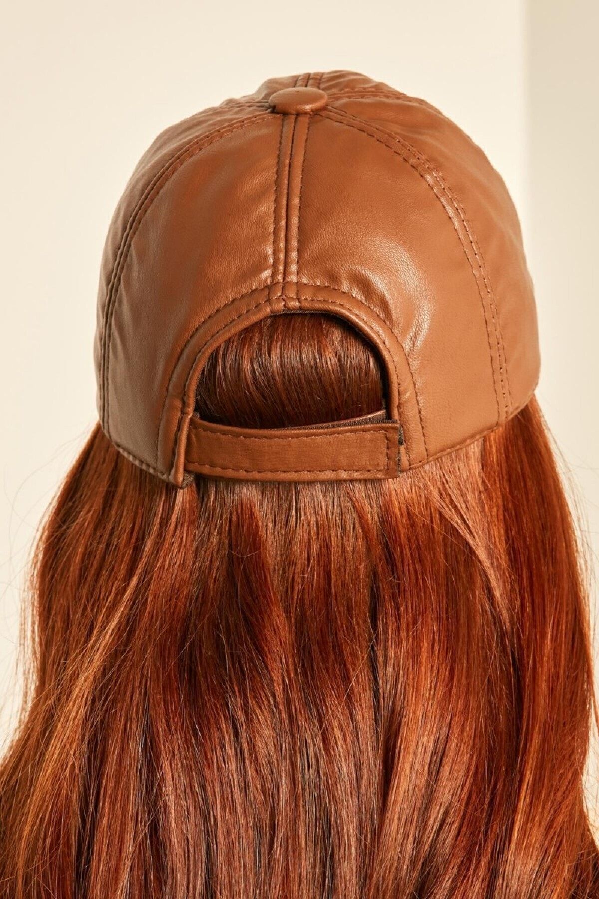 NESVAY ACC.-Nesvay 13604 Tan Leather Cap - Pu Fabric, Spk-3619 3
