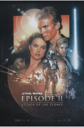 Star Wars Episode 2 Attack Of The Clones (2002) 70 Cm X 100 Cm Afiş – Poster Crewforde TRNDYLPOSTER10109