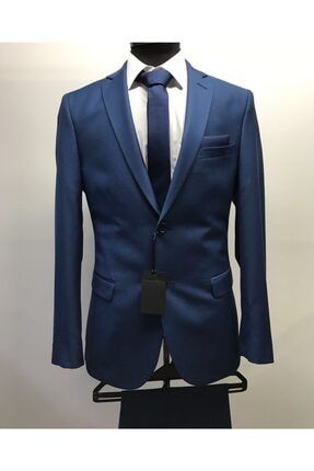 Klasik Kesim Parlıament Mavisi Erkek Takım Elbise BYLINO7543