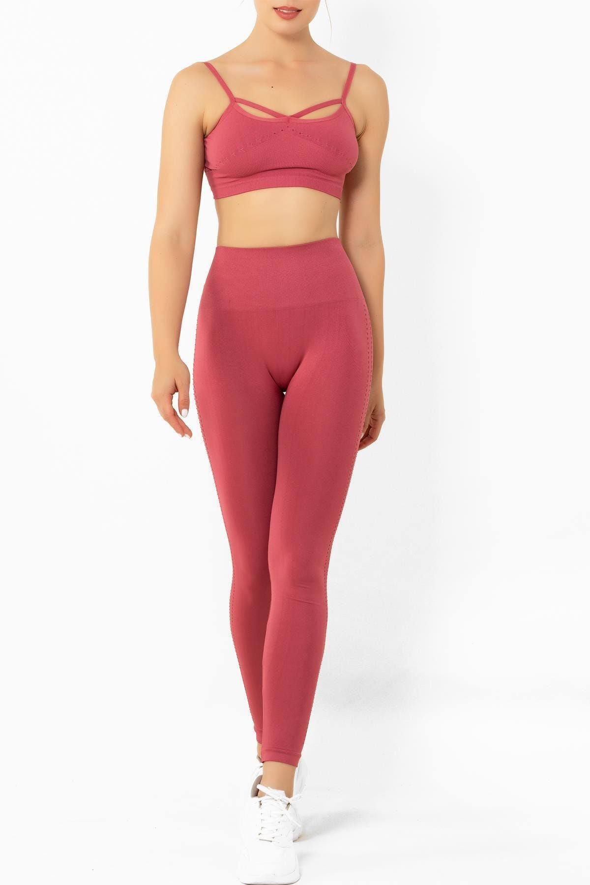 kingspearl Yoga & Pilates Yüksek Bel Toparlayıcı Seamless Spor Tayt