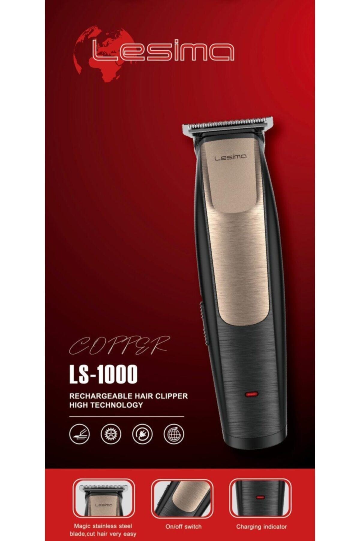Lesima Copper 100-240v Professional Saç Kesme Ve Şekillendirm Tıraş Makinesi