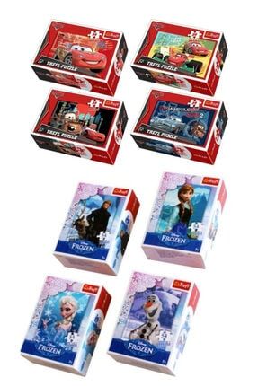 Disney Lisanslı Frozen Mini Puzzle Set 8 Adet 54 Parça Puzzle 8 adet
