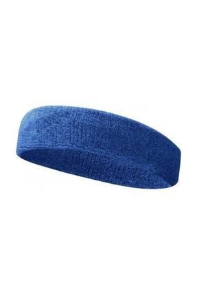 Havlu Ter Bandı Kafa Bandı Headband Tenis Saç Bandı-mavi sbb11