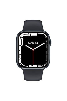 Iphone Se Uyumlu Yeni Nesil Şık Tasarımlı Siyah Hw37 Akıllı Saat Smart Watch HW37SYH-7